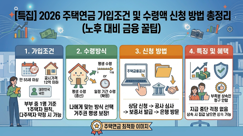 주택연금 가입조건 및 수령액 계산 신청 방법 총정리