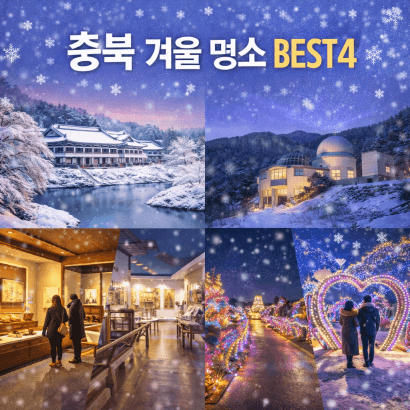 충북 겨울 명소 추천, 추위 걱정 없이 즐기는 충북 겨울 여행지 BEST 4