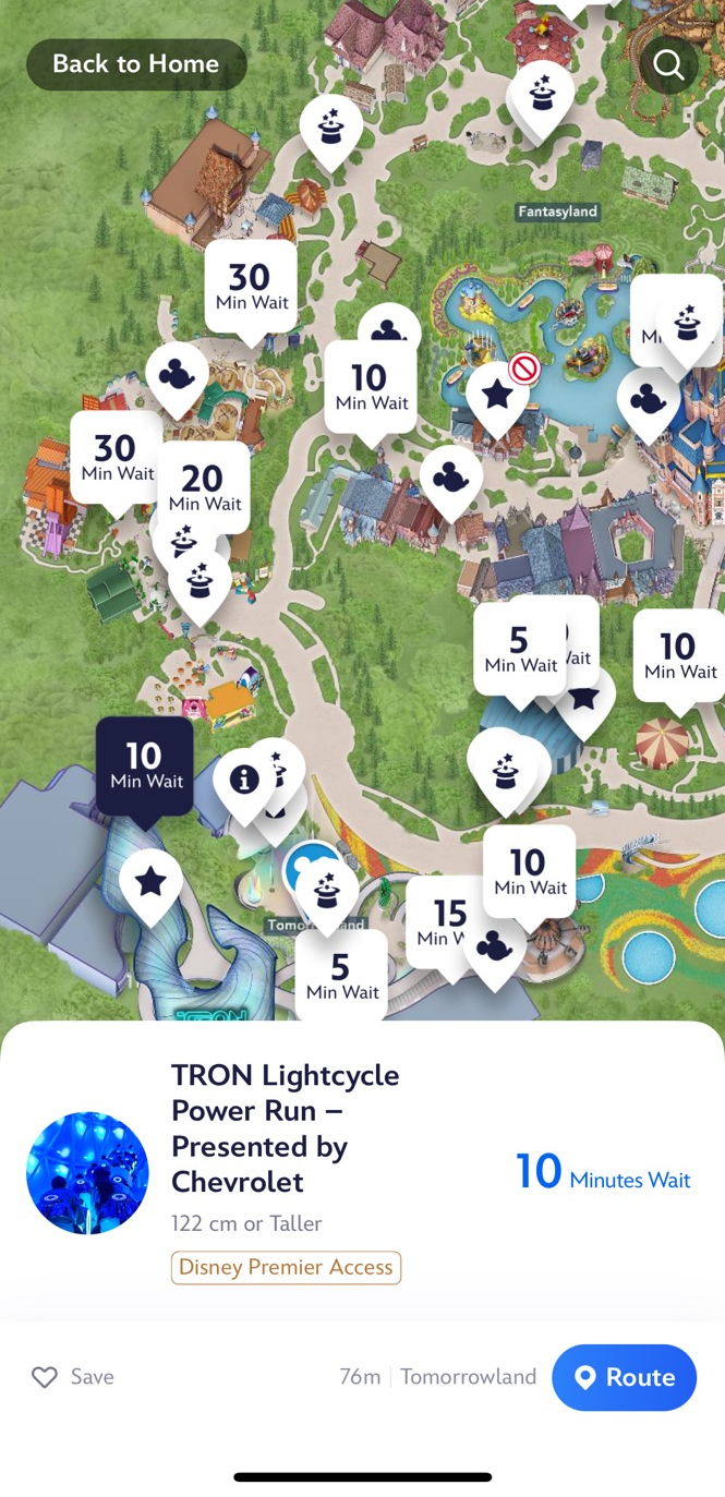 상하이디즈니랜드 트론대기시간 사진