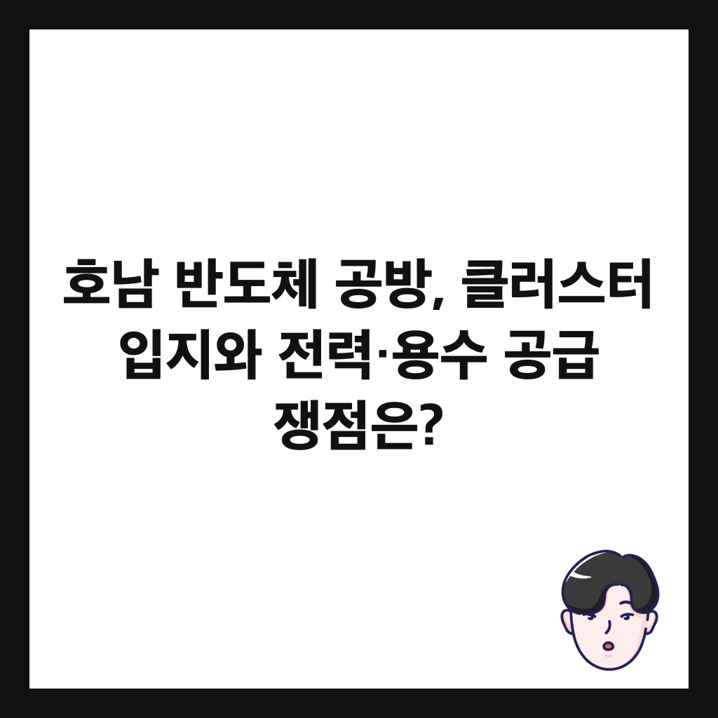 호남 반도체 공방, 클러스터 입지와 전력&middot;용수 공급 쟁점은? 썸네일