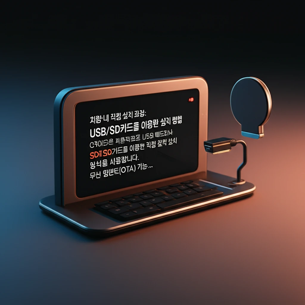 G90 내비 업데이트 시동 끄면 안 ..