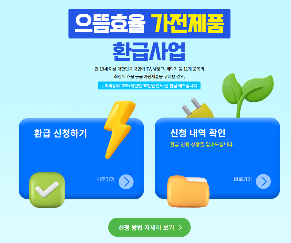 1등급 가전 환급 신청 사이트 바로가기｜2025년 최신 지원금 안내
