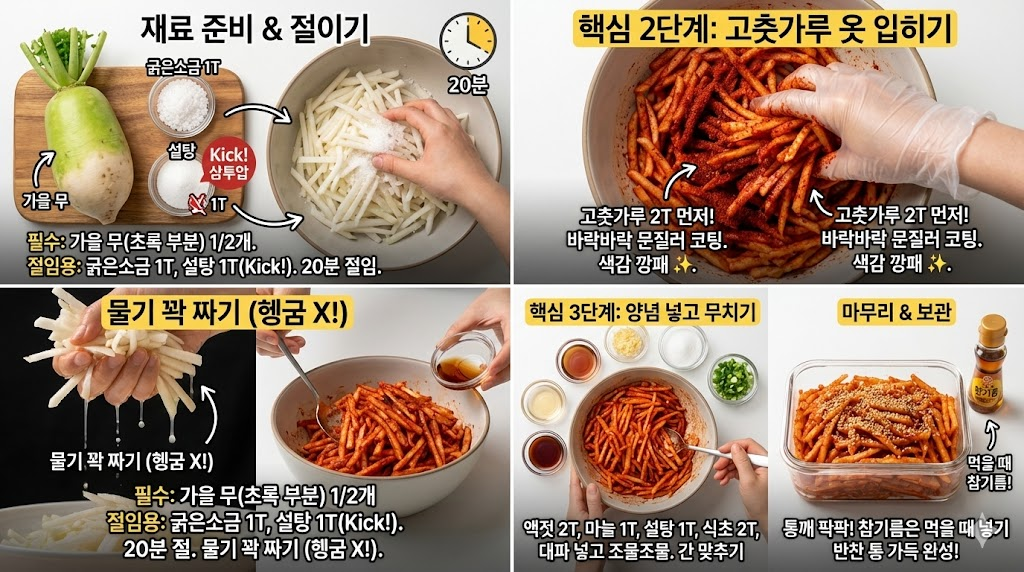 무채 맛있게 담그는법