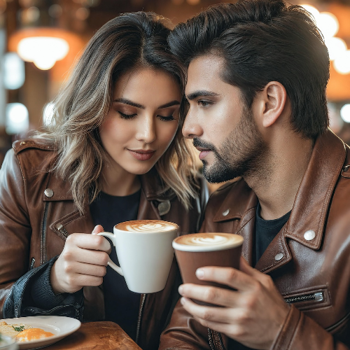 커피마시는 부부