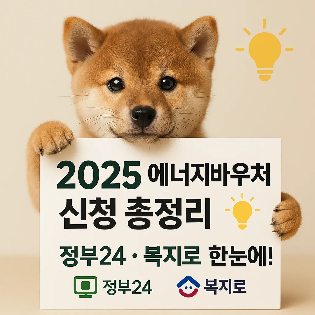 2025년 에너지바우처 신청방법 및 지원금 총정리 - 정부24 복지로 온라인 신청 가이드