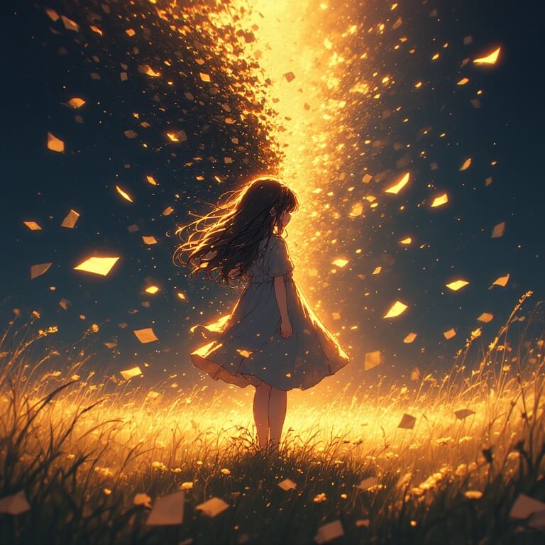 회복의 빛을 나타낸 일러스트