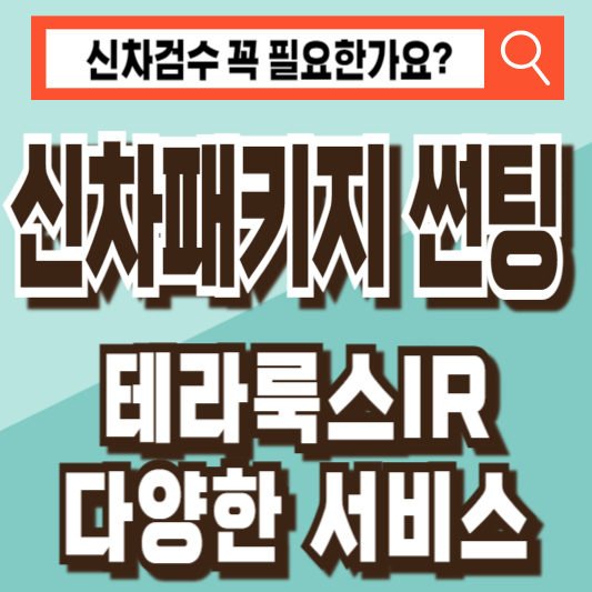 신차패키지 썬팅 유리막 가죽 하부 코팅 신처검수