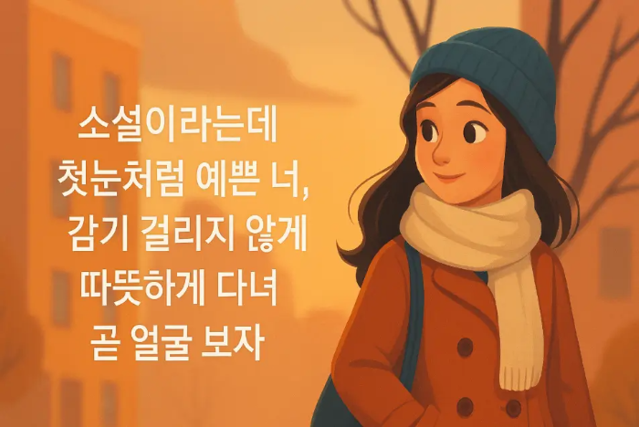 친구 소설 인사말 여자 친구