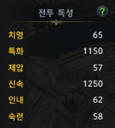 오의강화 배틀마스터 전투 특성