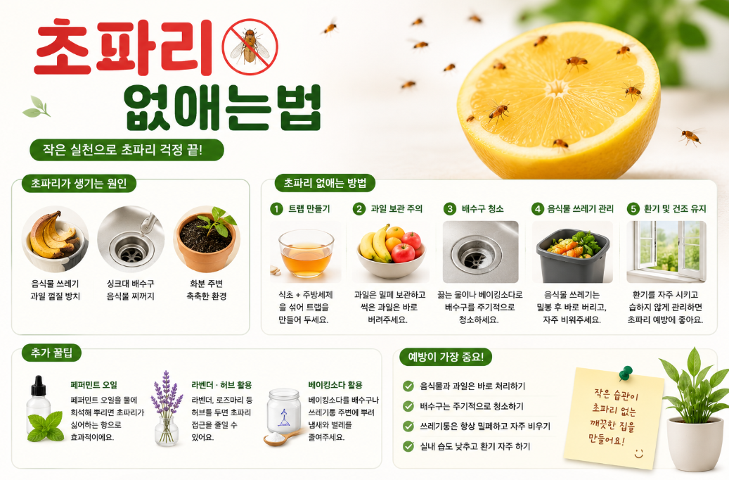 초파리없애는법