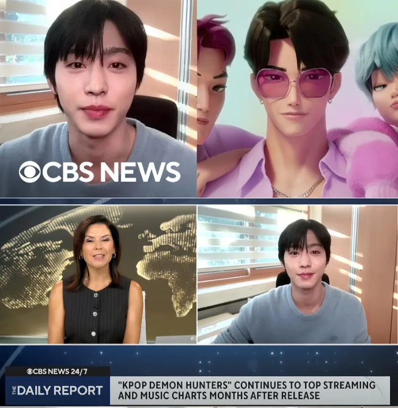 안효섭, 케이팝 데몬 헌터스, 안효섭 CBS 뉴스, 안효섭 진우, 사자보이즈, K팝 애니메이션, 넷플릭스 애니메이션, 케이팝 데몬 헌터스 안효섭, CBS 뉴스 생중계, 한국 배우 최초 CBS 출연, 넷플릭스 흥행 애니메이션, 안효섭 영어 더빙, 글로벌 K콘텐츠, 문화 대사, 아카데미 후보 애니메이션, 넷플릭스 3억뷰, 진우 명장면, 진우 대사, 안효섭 인터뷰, 케이팝 애니메이션 추천