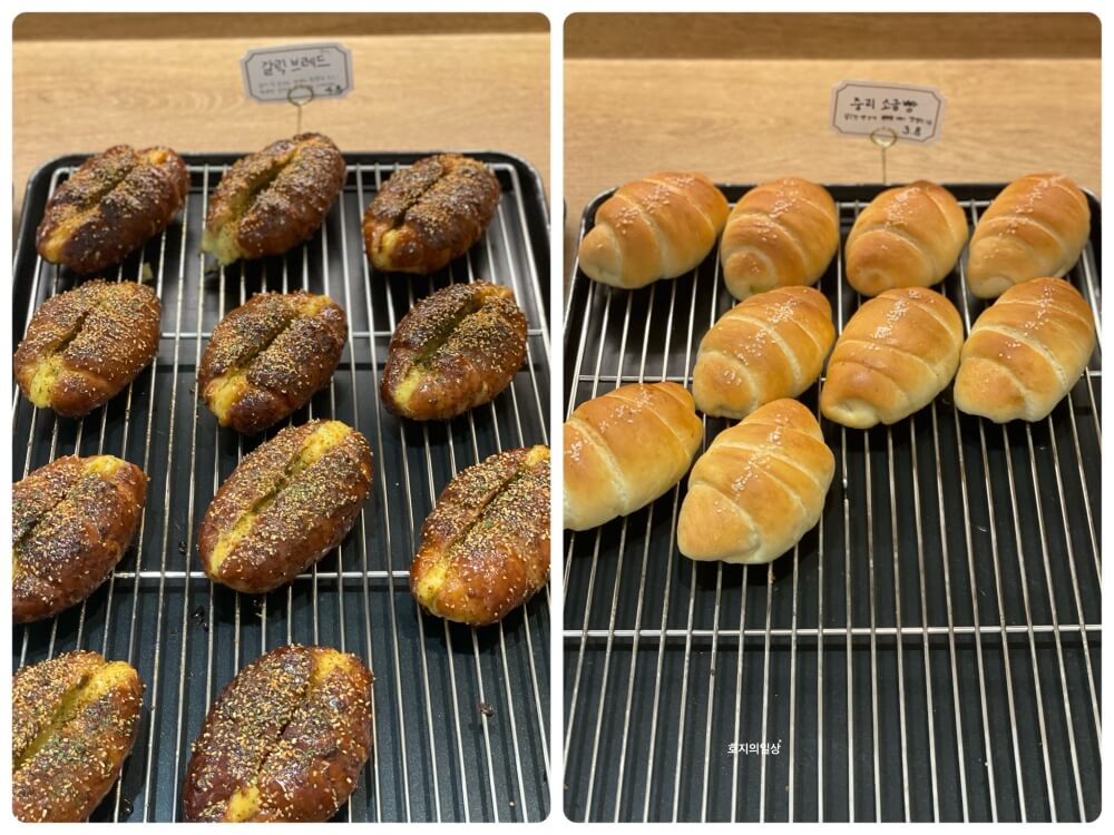 화성 동탄 브런치 카페인 중리 - 갈릭 브레드&소금빵