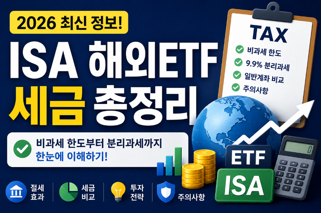 ISA 해외ETF 세금 총정리｜비과세 한도부터 분리과세까지 쉽게 이해하기