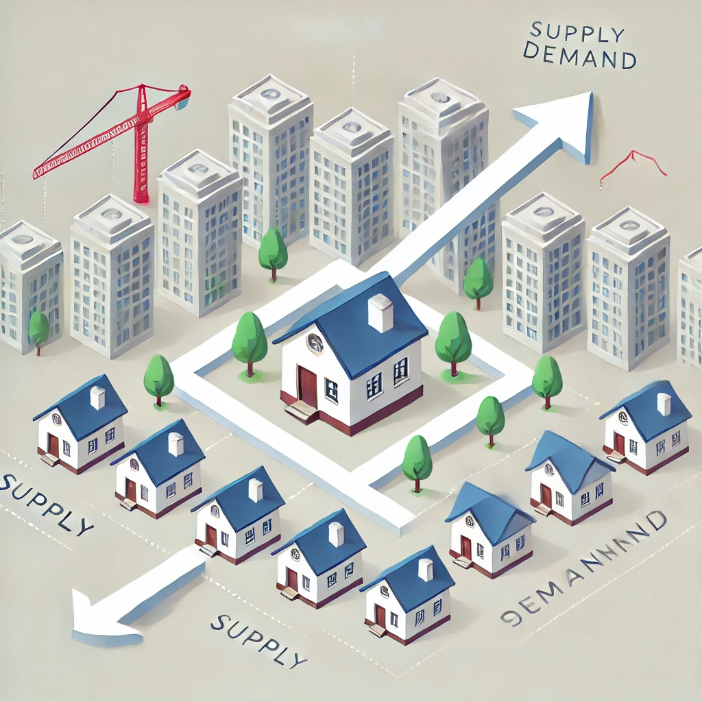 부동산 공급 증가 예시