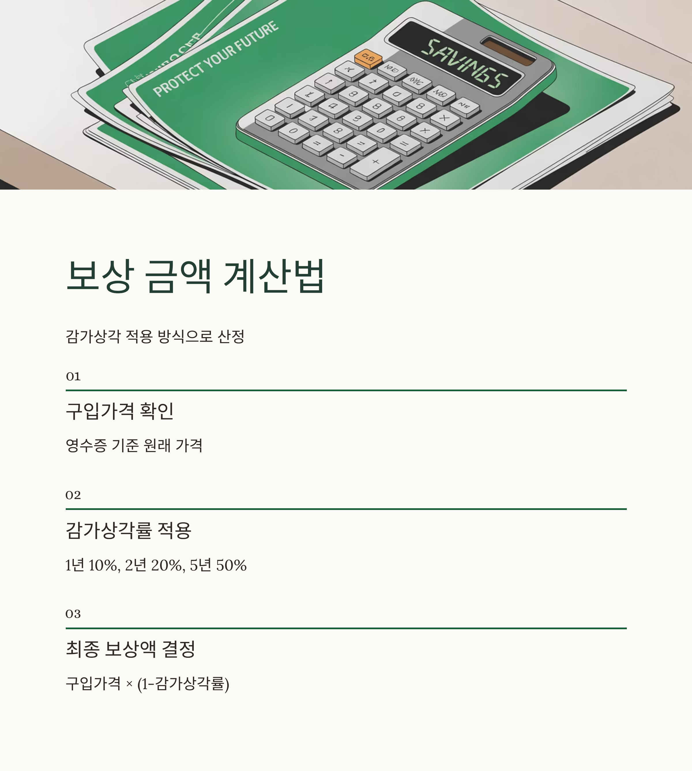 이사보험 파손보상 금액 계산법