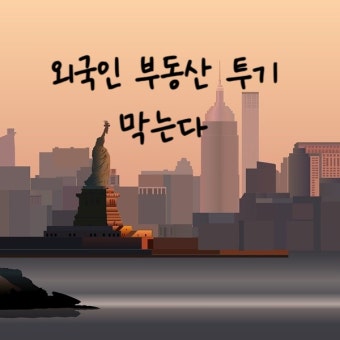 외국인 부동산 투기차단 정책