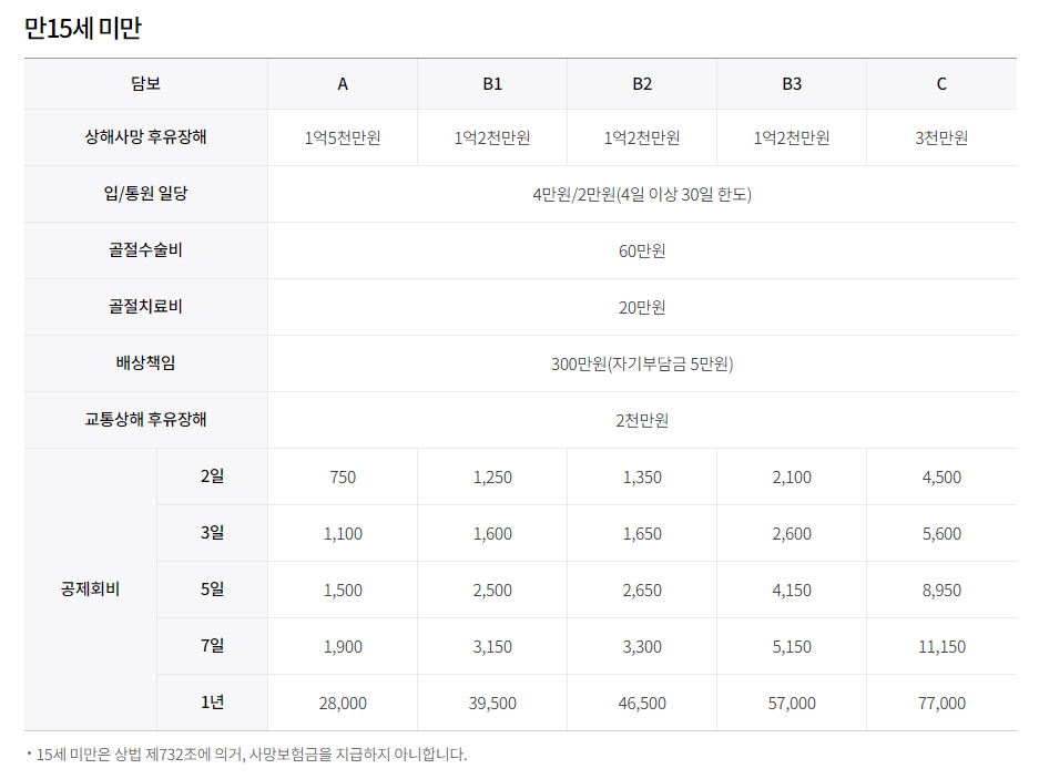 스포츠보험 고급형