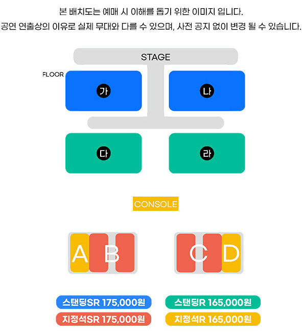 좌석안내도 (출처 : 인터파크)