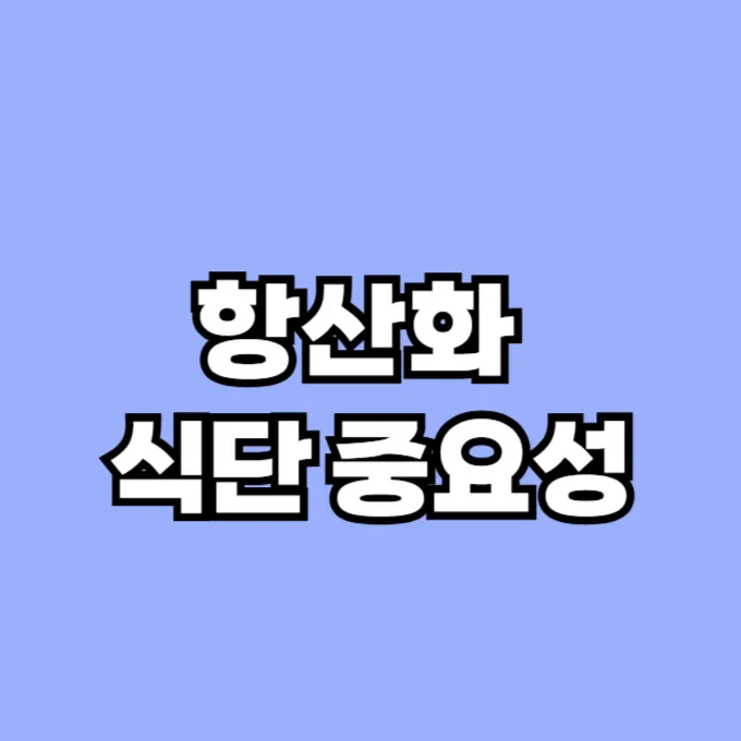 항산화음식