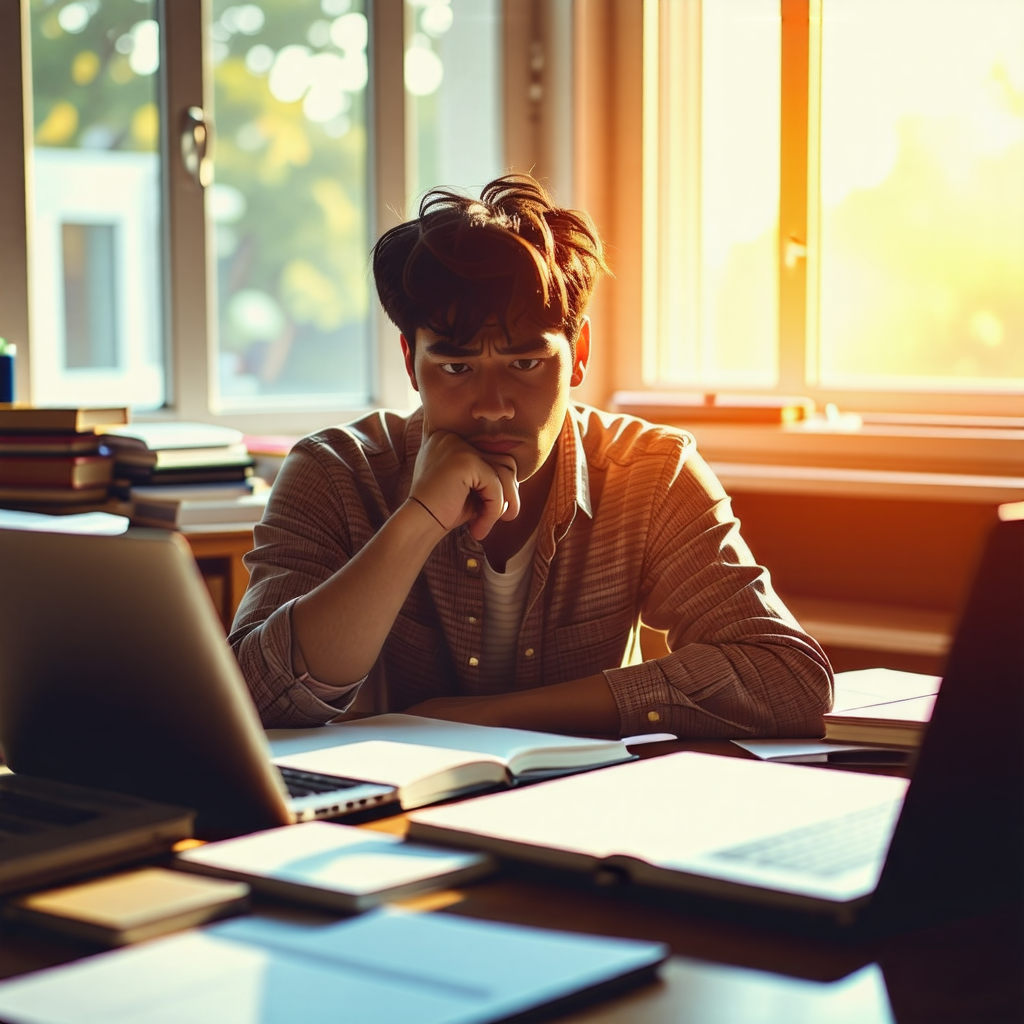 영어권 초보자가 고민하는 모습
