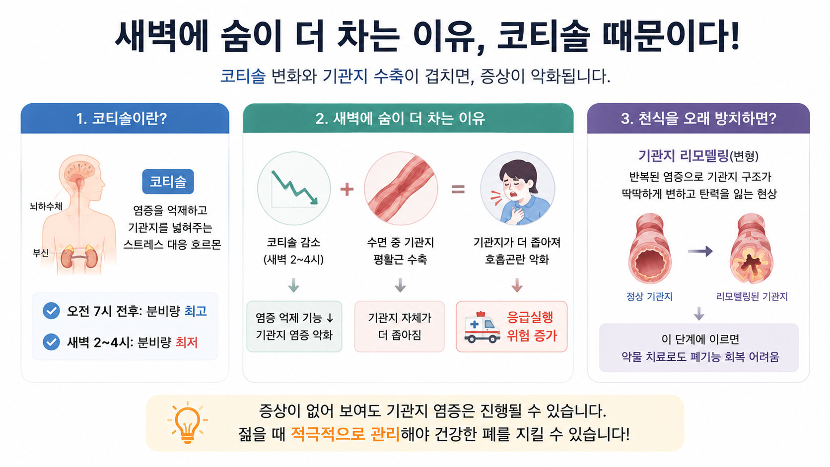 천식 치료 (흡입 스테로이드, 기관지 염증, 흡입기 사용법)