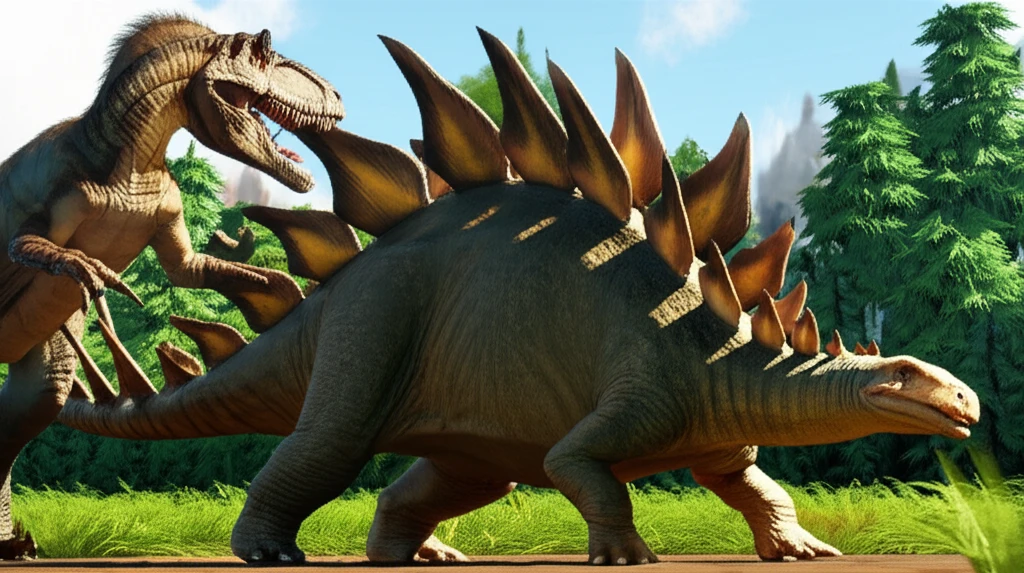 쥐라기 공룡의 세계 몸집, 방어, 무