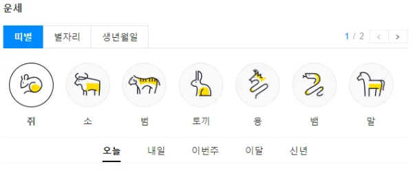 다음 무료 운세