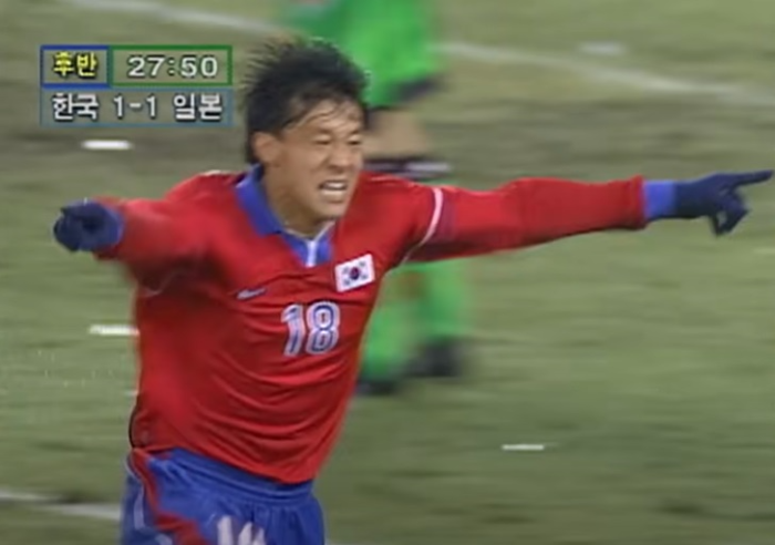 한일전의 황선홍 선수