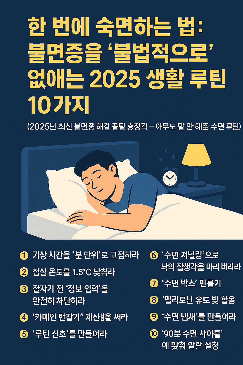 불면증을 없애는 법