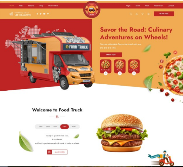 푸드트럭 워드프레스 테마