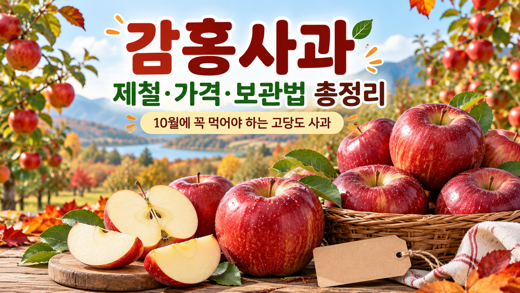 감홍사과 제철&middot;가격&middot;보관법 총정리