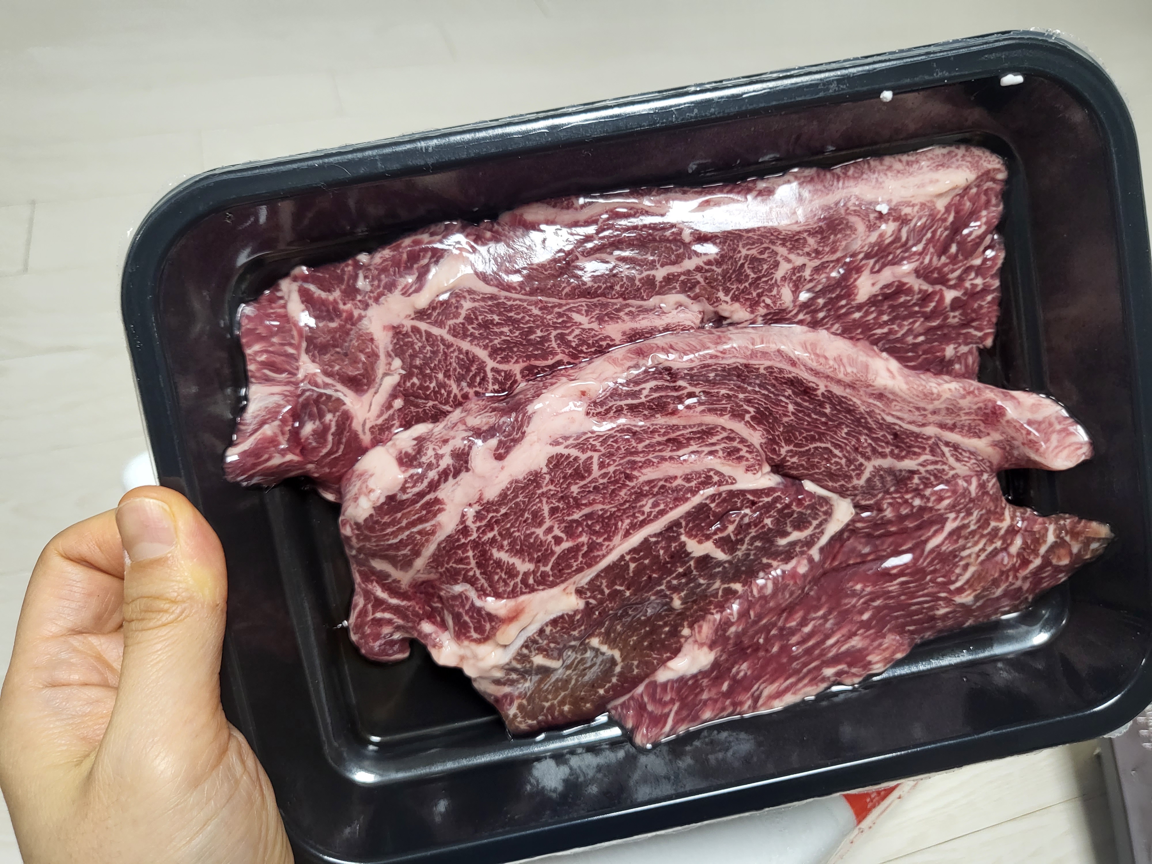 마장동 고기팩트 한우등심 1+