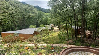 Exterior view of private units ‘Surak Hyu’ Seoul’s First Recreation Forest Getaway