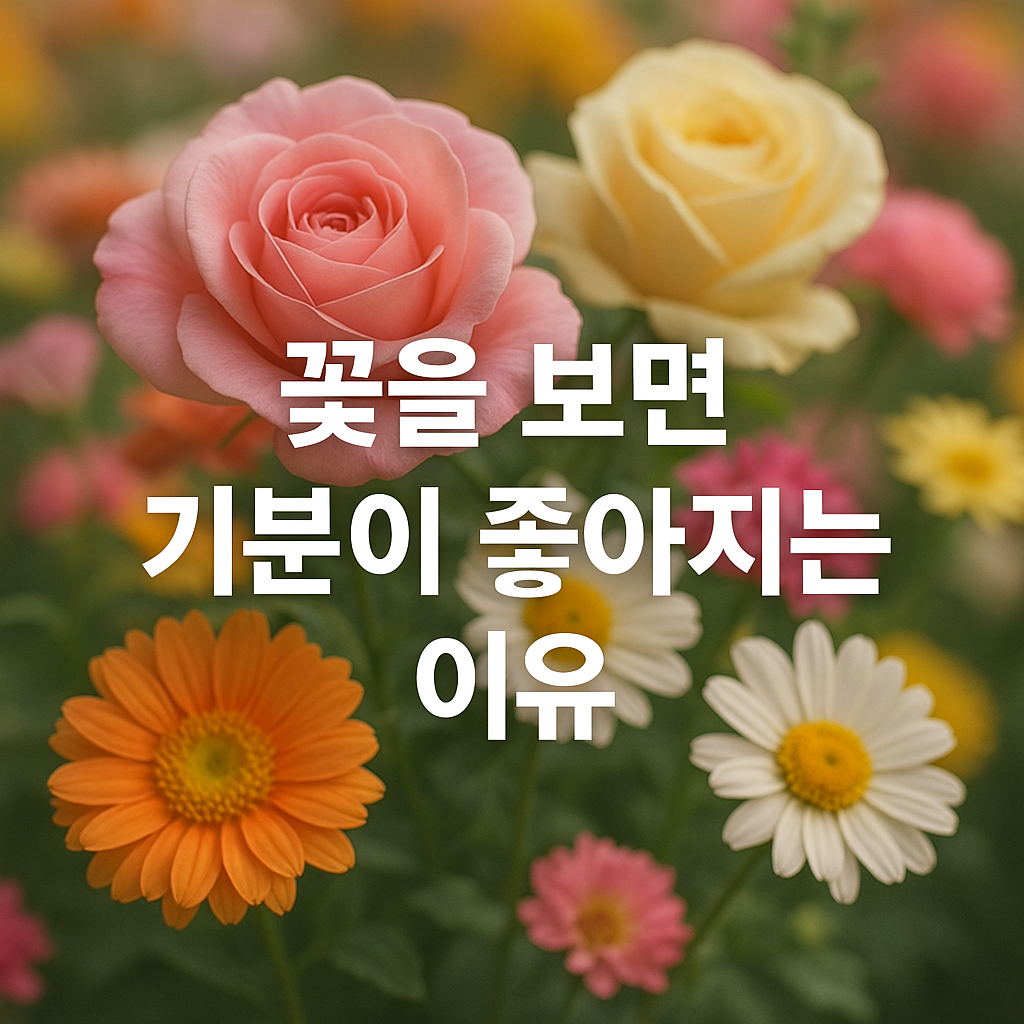 꽃을 보면 기분이 좋아지는 이유