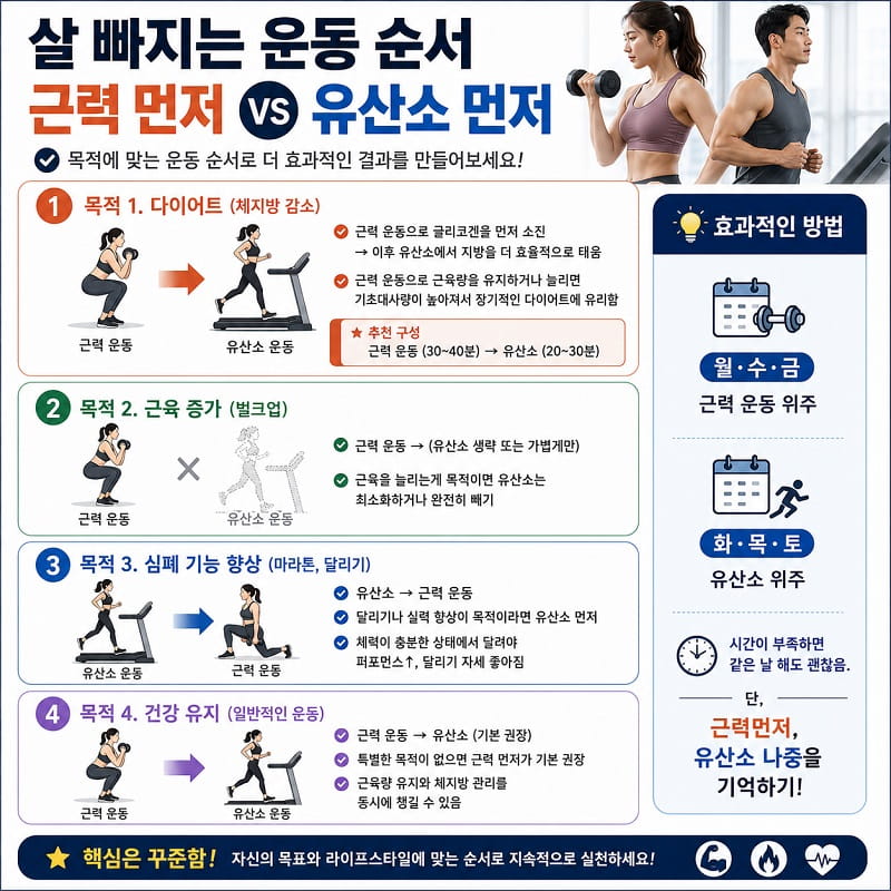 살 빠지는 운동 순서