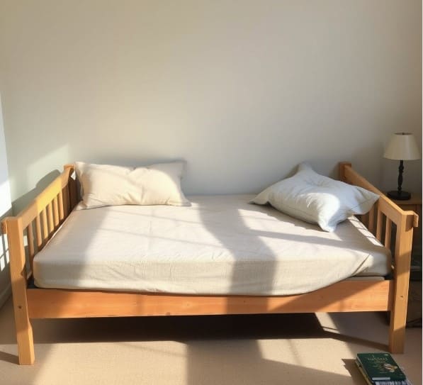 폐기물로 처리 할 침대 프레임입니다.