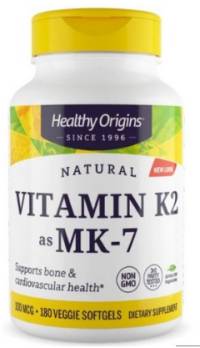Healthy Origins MK7로 비타민 K2 100mcg 180캡슐