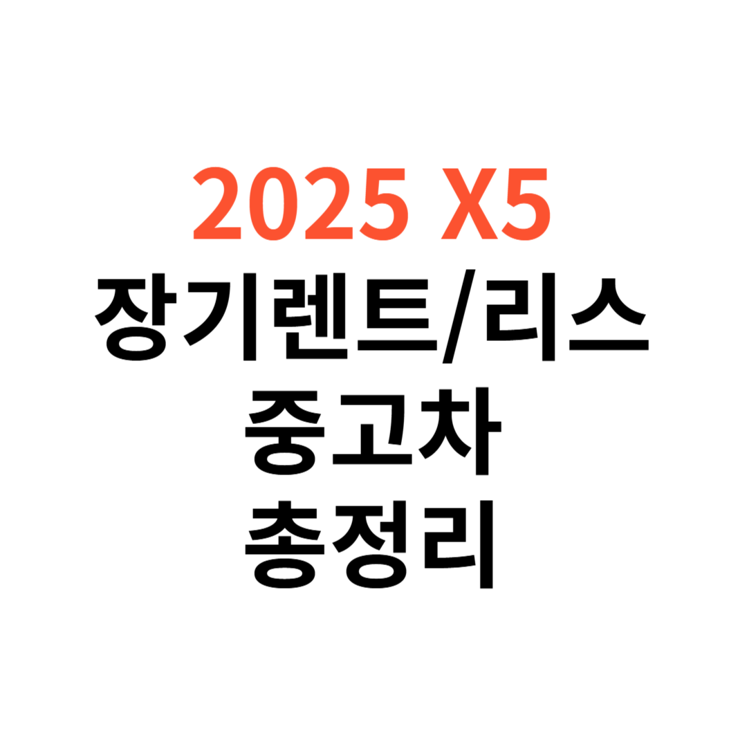 X5 장기렌트
