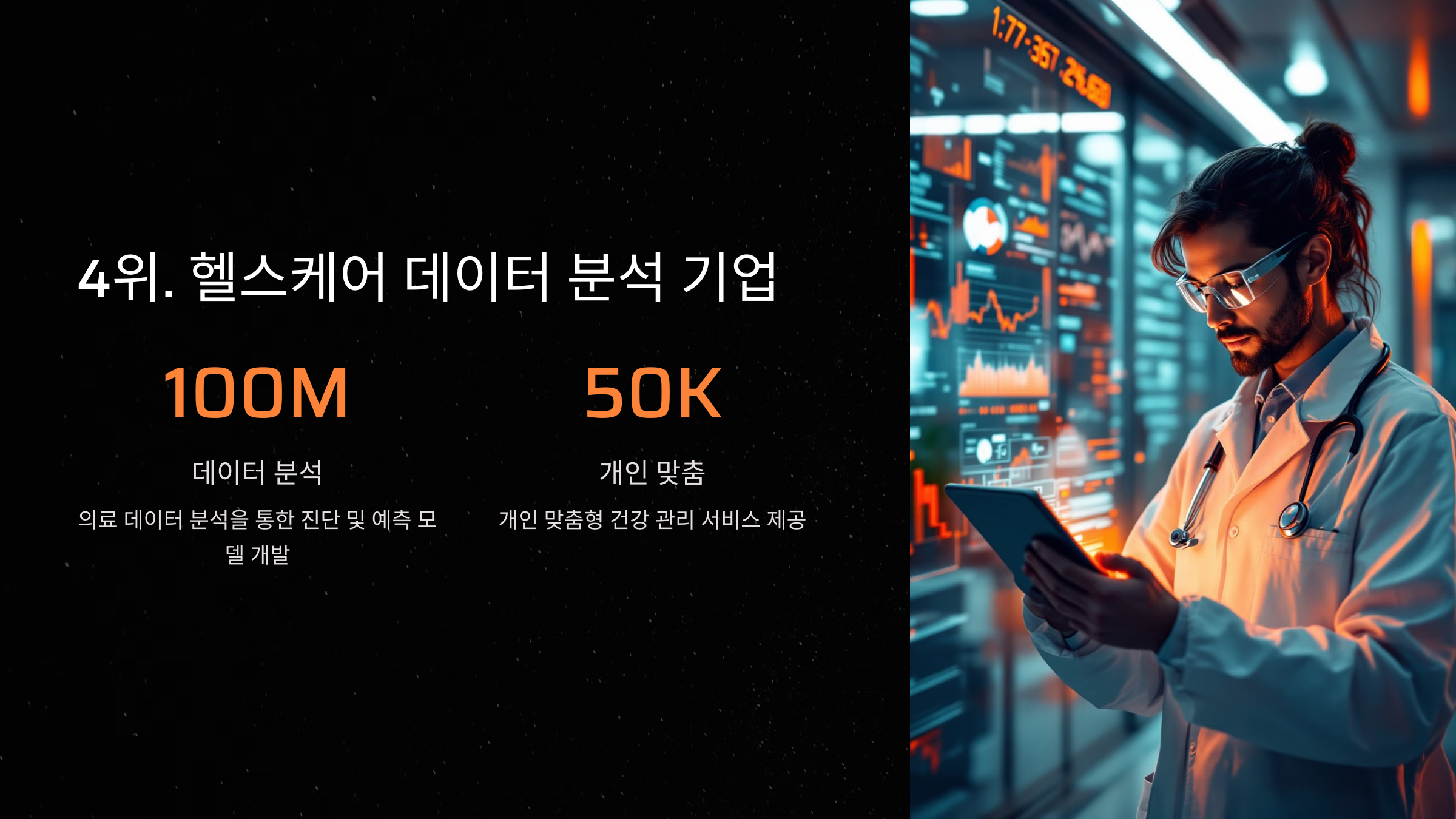 4위. 헬스케어 데이터 분석 기업