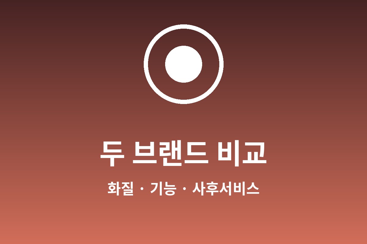 파인뷰 블랙박스 VS 아이나비 블랙박스