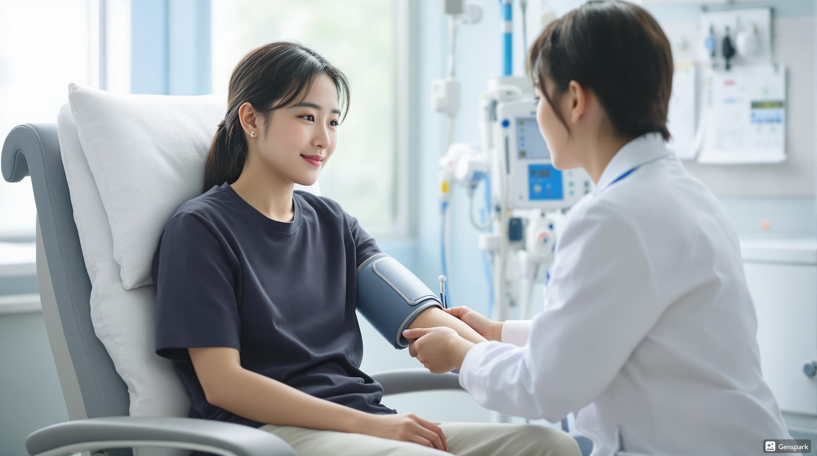 혈압 재고있는 환자