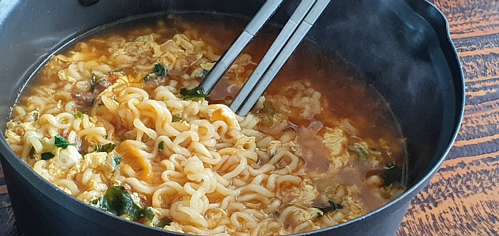 진라면 계란 푸는 법