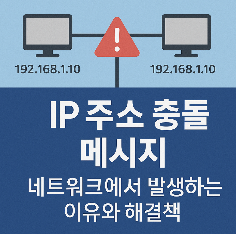 IP 주소 충돌 메시지, 네트워크에서 발생하는 이유와 해결책