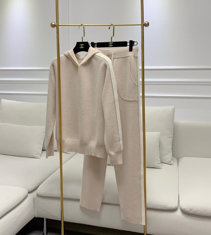 쿠치 후드 캐시미어 셋업 니트 팬츠 바지 세트 투피스