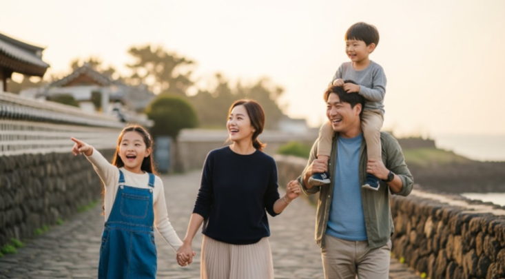 가족 여행 사진