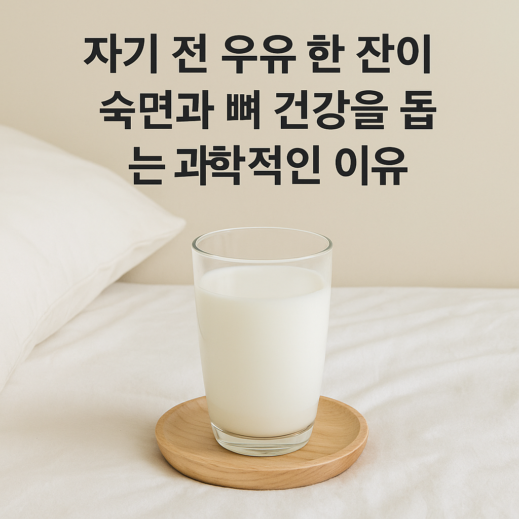 자기 전 우유 한 잔이 숙면과 뼈 건강을 돕는 과학적인 이유