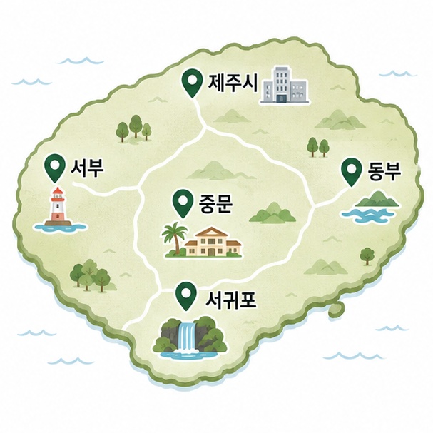 제주 리조트 권역별 위치와 특징