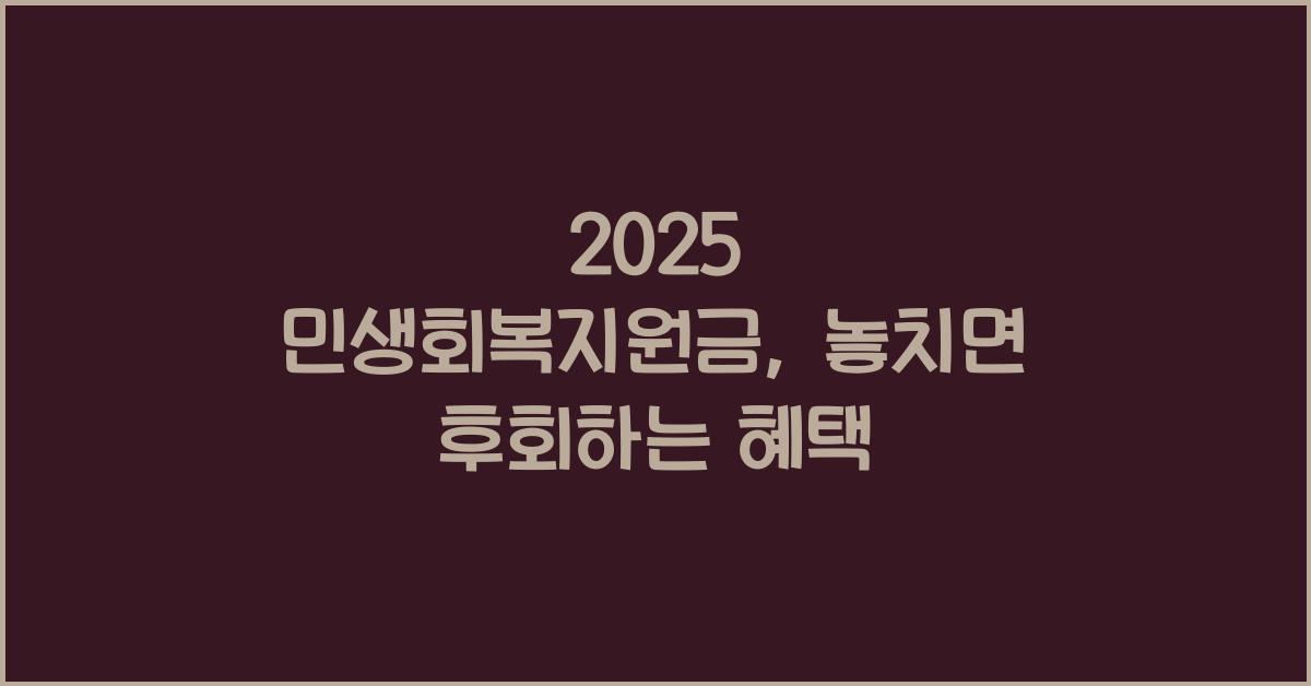 2025 민생회복지원금