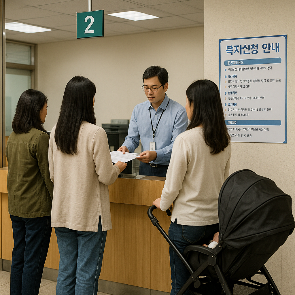 주민센터 방문 신청