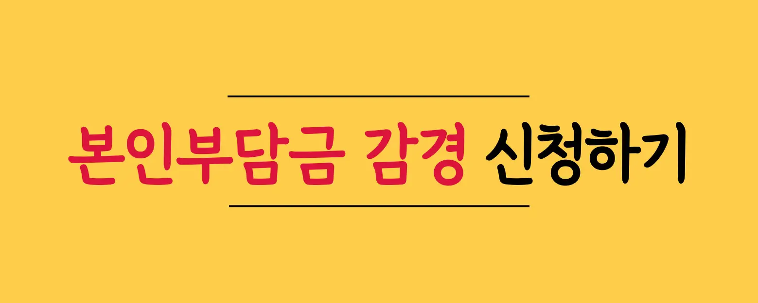 본인부담금감경-신청